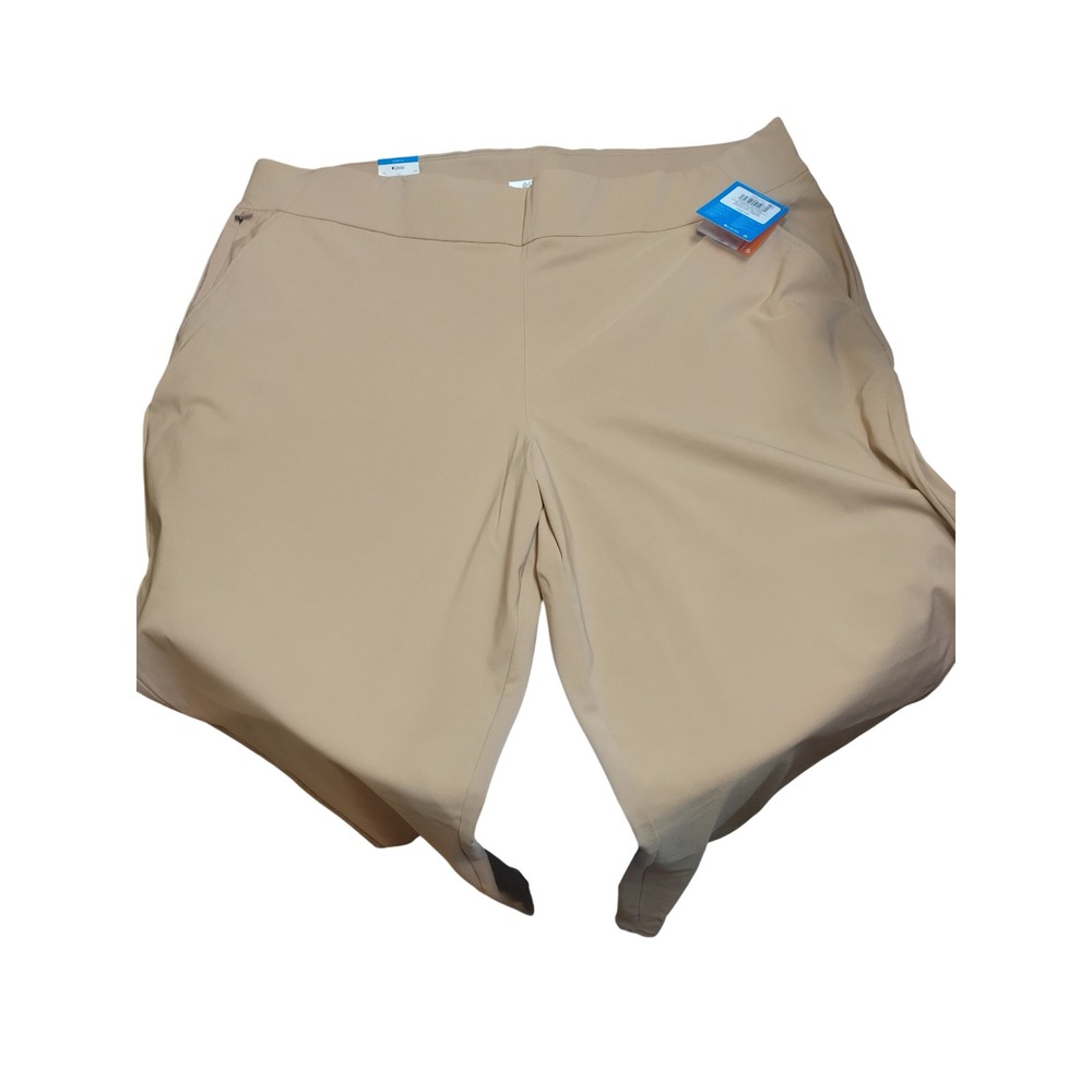Columbia All Seasons Pull-On Pants Womens 3X Tan Khaki Straight Leg AW3683 NEW - Picture 6 of 9